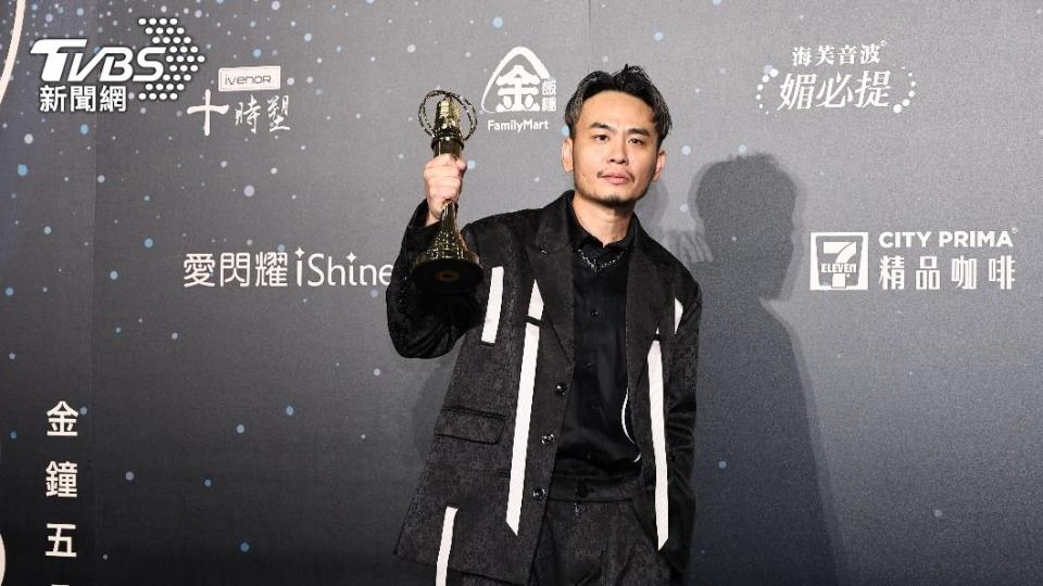 楊大正以《我願意》獲得金鐘獎戲劇節目男配角獎。（圖／TVBS娛樂組攝）