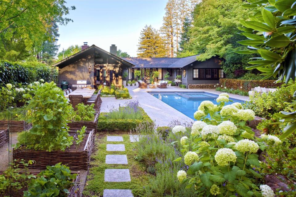 Poolside Edible Garden