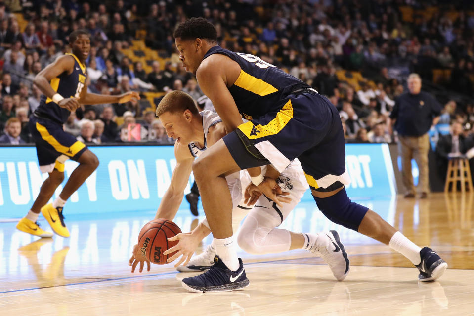 in the 2018 NCAA Men’s Basketball Tournament East Regional at TD Garden on March 23, 2018 in Boston, Massachusetts.