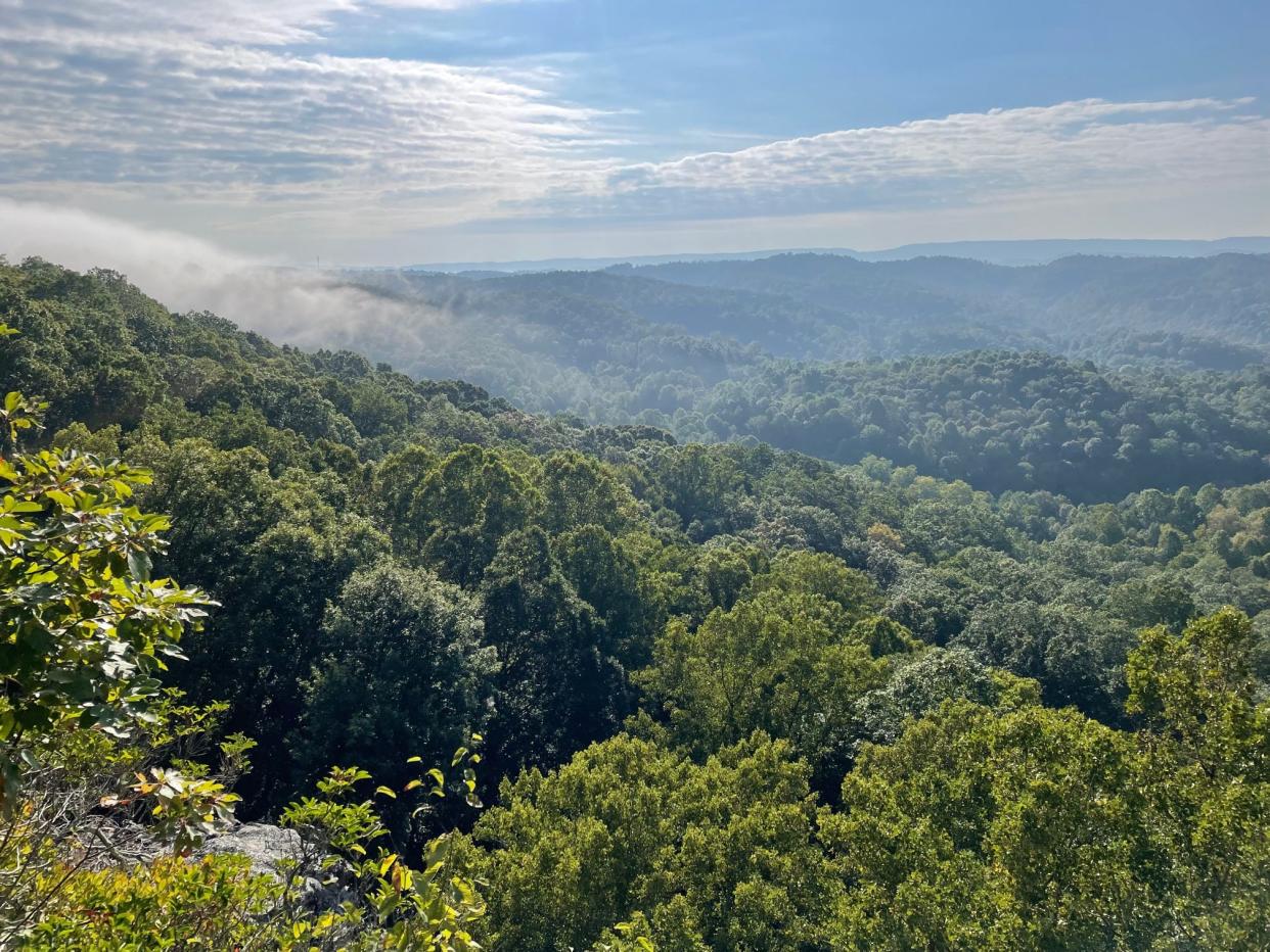 The view from Pinnacle Rock State Park is magnificent any time of year.