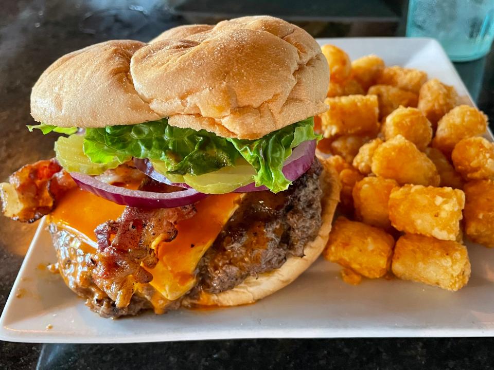 The Search and Rescue Burger from Lost Lagoon in New Smyrna Beach.