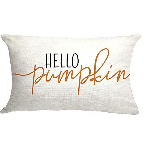 9)  Fall Throw Pillow Cover