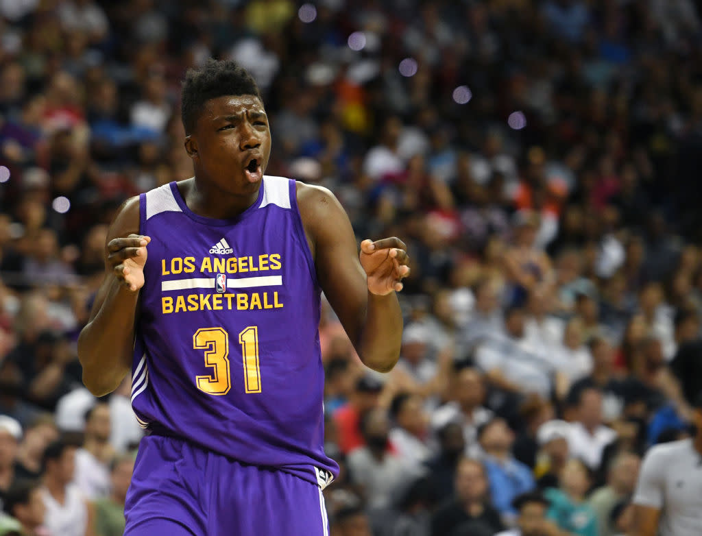 The Lakers took Thomas Bryant with the No. 42 pick in the June draft. (Getty)