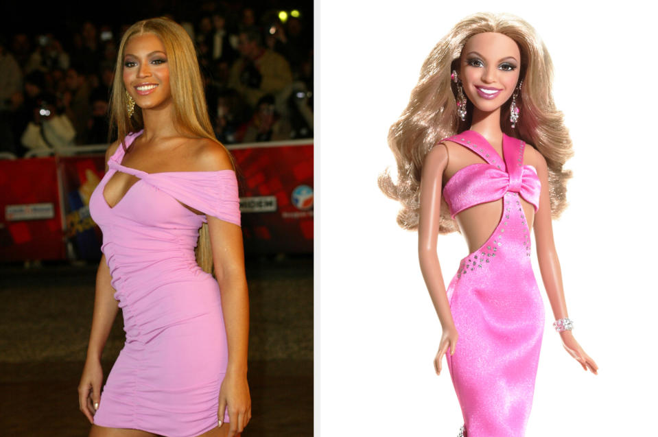 Beyoncé and her Barbie doll