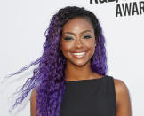 <p>Skye is queen of the purple hair parade. It’s a great color on her and has become her signature. (Photo: Getty Images) </p>