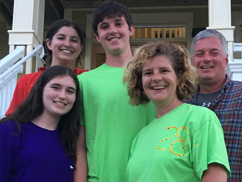 Adrienne Griffen with her family