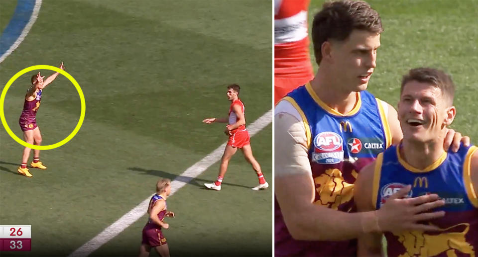 Dayne Zorko after giving away a 50m penalty in the AFL grand final.