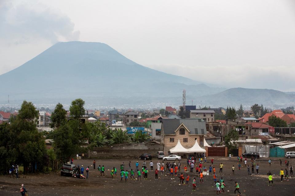 剛果尼拉貢戈火山為全球其中一座最活躍火山。
（圖：Congonews@Twitter）
