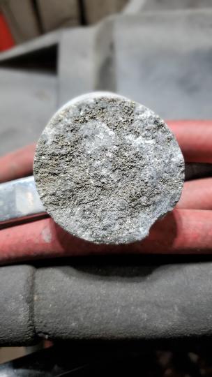 Photo 18 - DEM23-02 - Richly Arsenopyrite-Mineralized Core Face