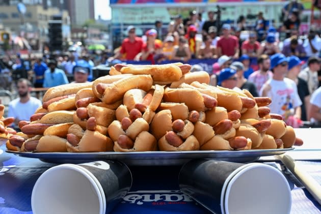 Professional Eaters Compete In Nathan's Annual Hot Dog Eating Contest - Credit: Alexi J. Rosenfeld/Getty Images