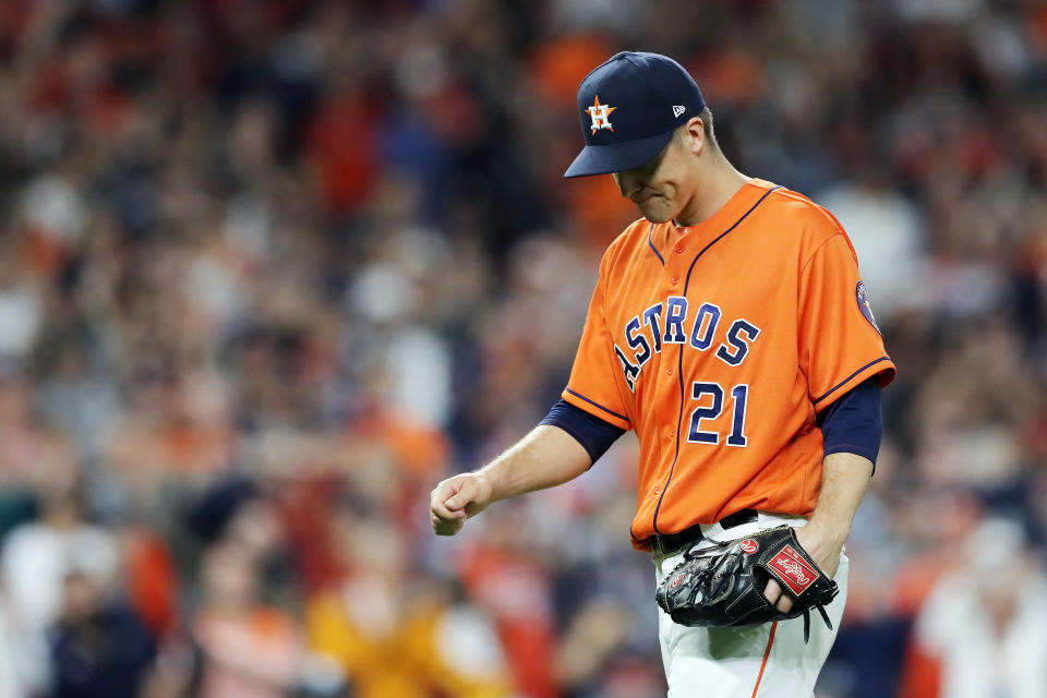 Baseball can't escape questions about the Houston Astros and their sign-stealing saga. (Photo by Elsa/Getty Images)