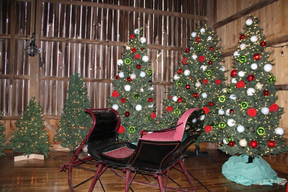 Case-Barlow Farm in Hudson decorates for the holidays.