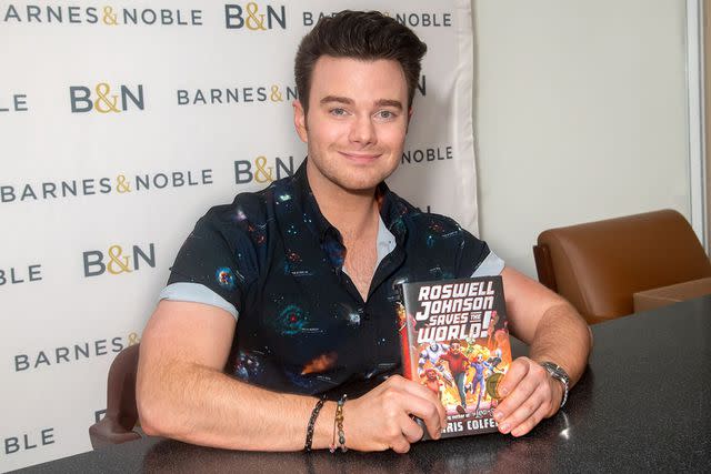 <p>Janet Mayer/Shutterstock</p> Chris Colfer