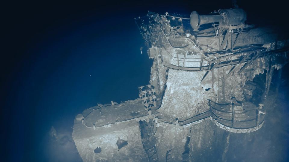 The USS Yorktown sank on June 7, 1942, during the Battle of Midway. (Ocean Exploration Trust, NOAA)