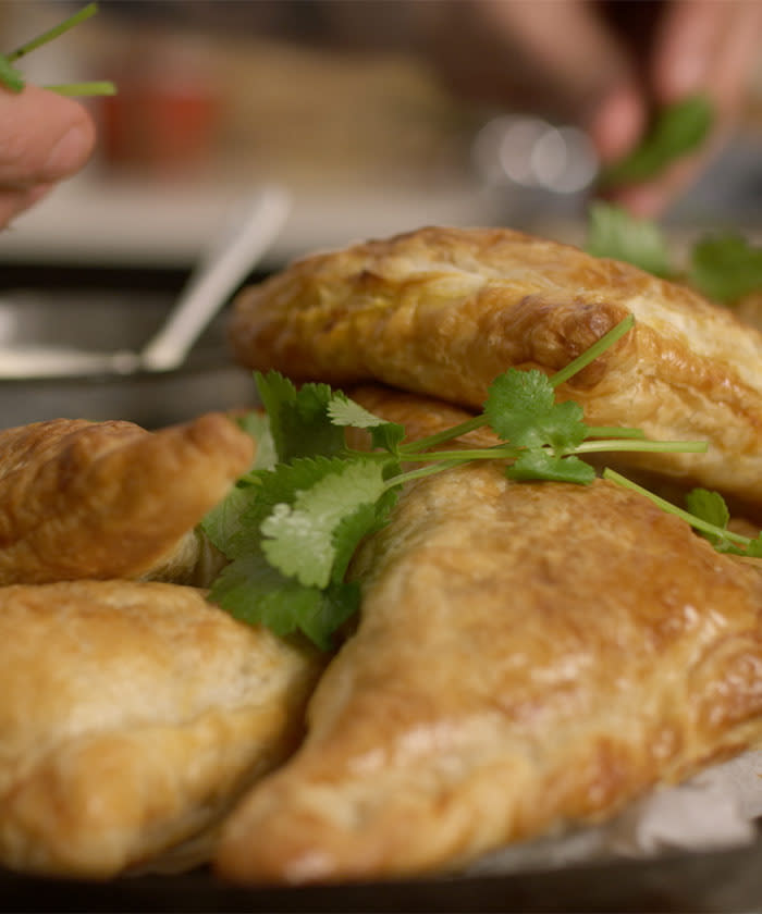 Matt Stone's Re-pie-cled Curry Puff Pastry Parcels