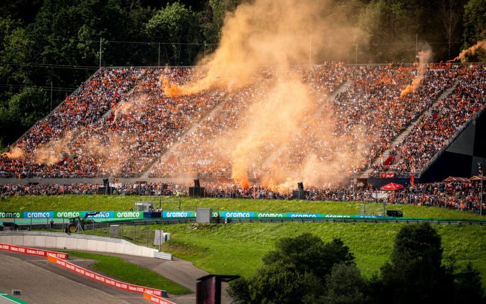 austrian grand prix 2022 f1 live race results news /&nbsp; Spectators at the sprint race at the Formula 1 Championship, Red Bull Ring on July 09, 2022, Spielberg, Austria. - Mine Kasapoglu/Anadolu Agency via Getty Images)