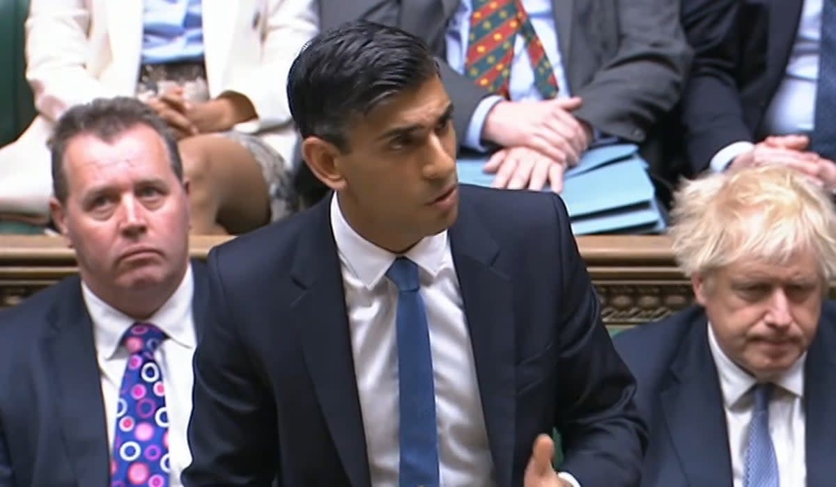 Chancellor Rishi Sunak making a statement on the cost-of-living crisis (House of Commons/PA) (PA Media)