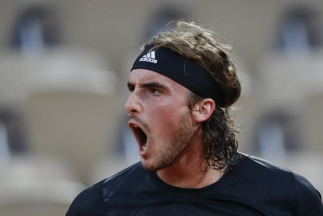 Stefanos Tsitsipas battled to victory in Paris