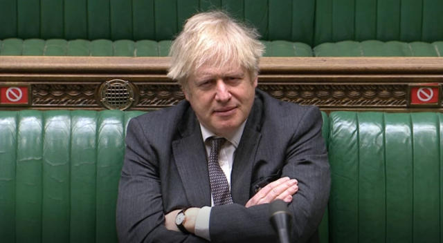 Prime Minister Boris Johnson during the debate in the House of Commons on the EU (Future Relationship) Bill. (Photo by House of Commons/PA Images via Getty Images)