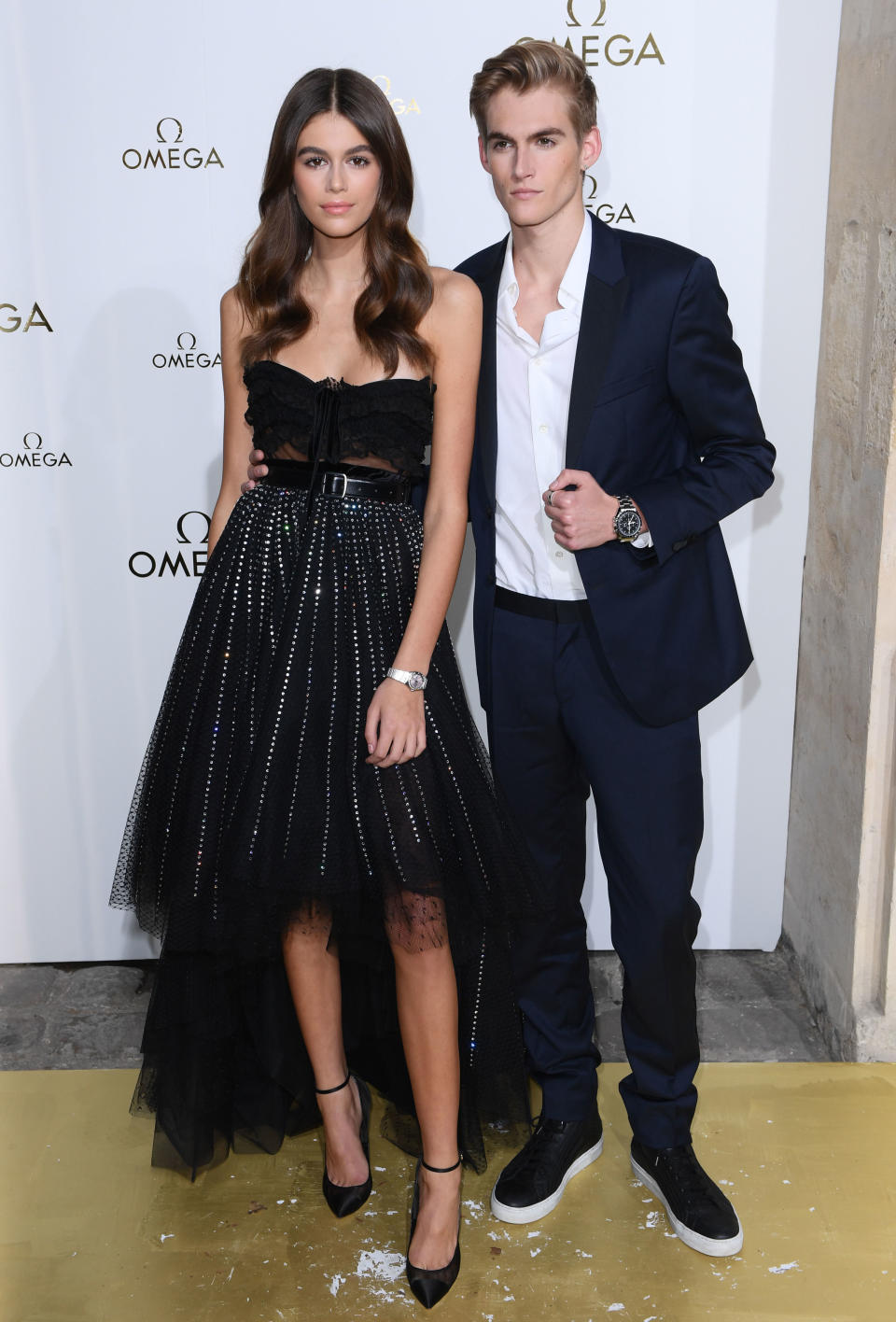 <p>Kaia Gerber and Presley Gerber attend the Omega 'Her Time' exhibition launch party.</p>