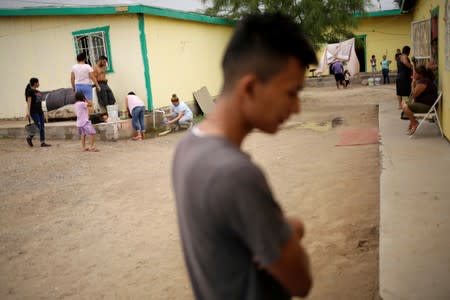 Central American migrants, asylum seekers sent back to Mexico from the U.S. under Migrant Protection Protocols (MPP) along with their parents, are seen at the Pan de Vida migrant shelter at Anapra neighbourhood, in Ciudad Juarez