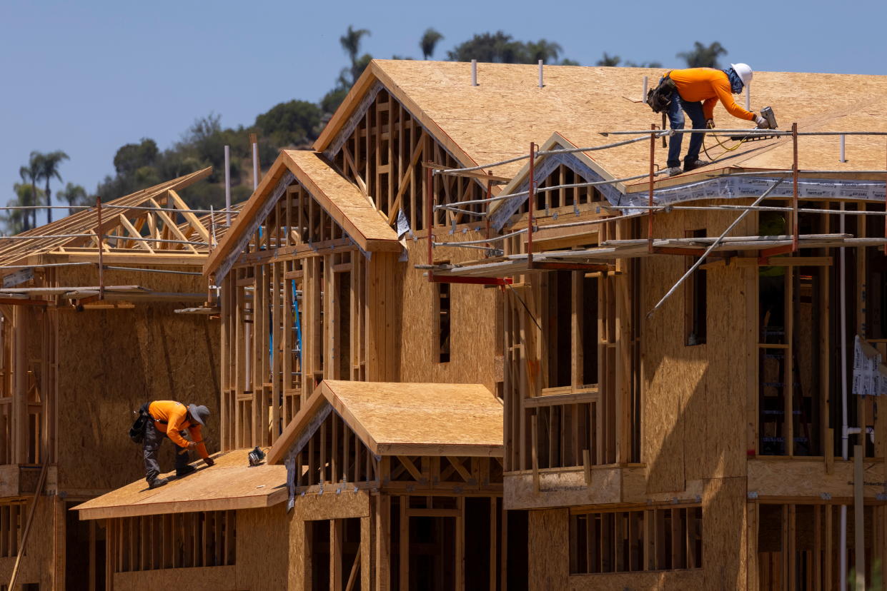 A slowdown in single-family construction was a factor in Thursday's lower-than-expected US GDP. 