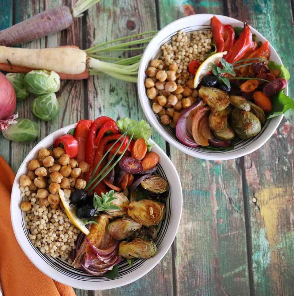 Moroccan Chickpea and Sorghum Bowl