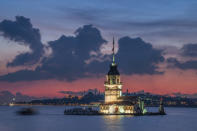 <p>Perched in the islet at the entrance to Istanbul (where Asia and Europe meet), this small tower has a 2,500-year-old history. Just as great as visiting it for its architectural history, though? Dining at the romantic restaurant inside with enchanting views of the water. The tower's website is only in Turkish, but if you have a translator or know the language yourself, <a rel="nofollow noopener" href="http://www.kizkulesi.com.tr" target="_blank" data-ylk="slk:make reservations here;elm:context_link;itc:0;sec:content-canvas" class="link ">make reservations here</a>. </p>