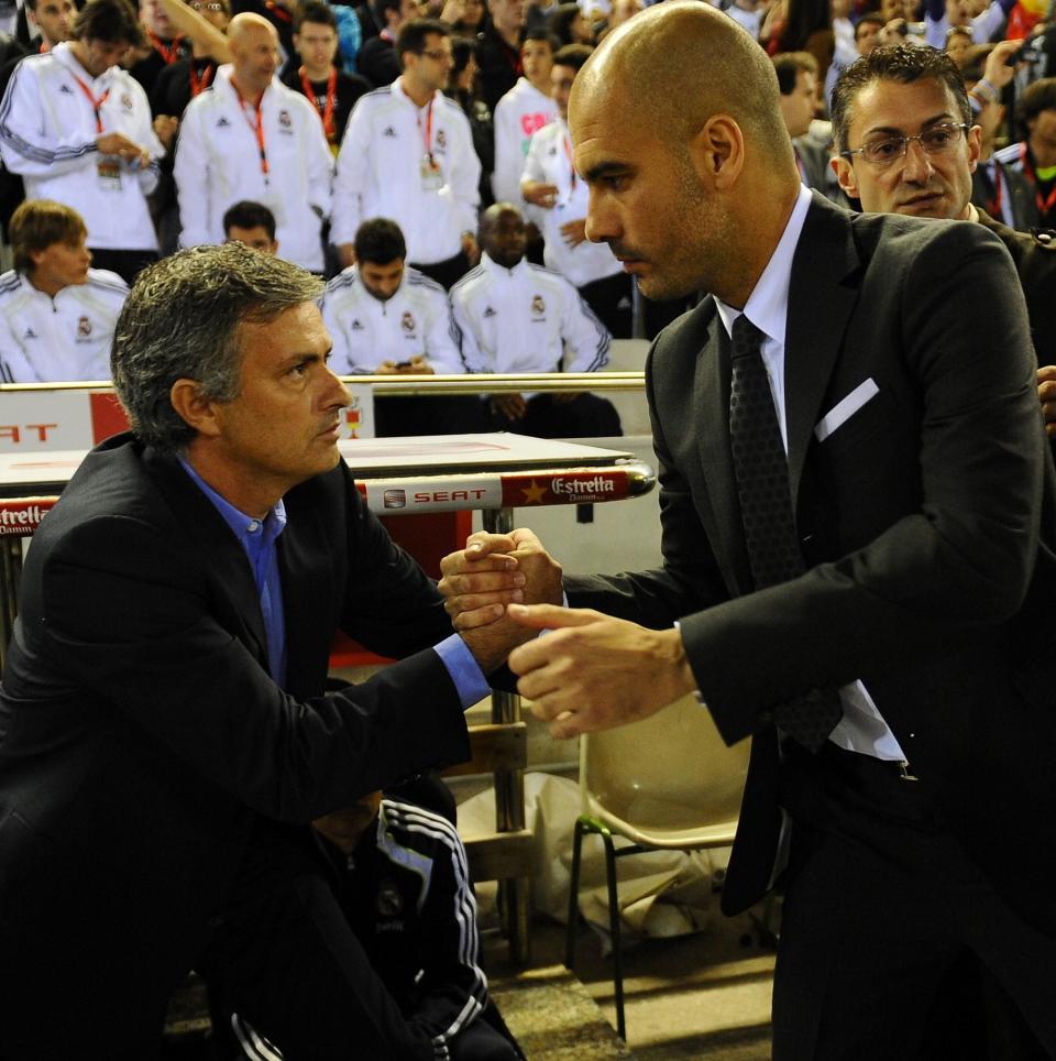 Pep Guardiola and Jose Mourinho