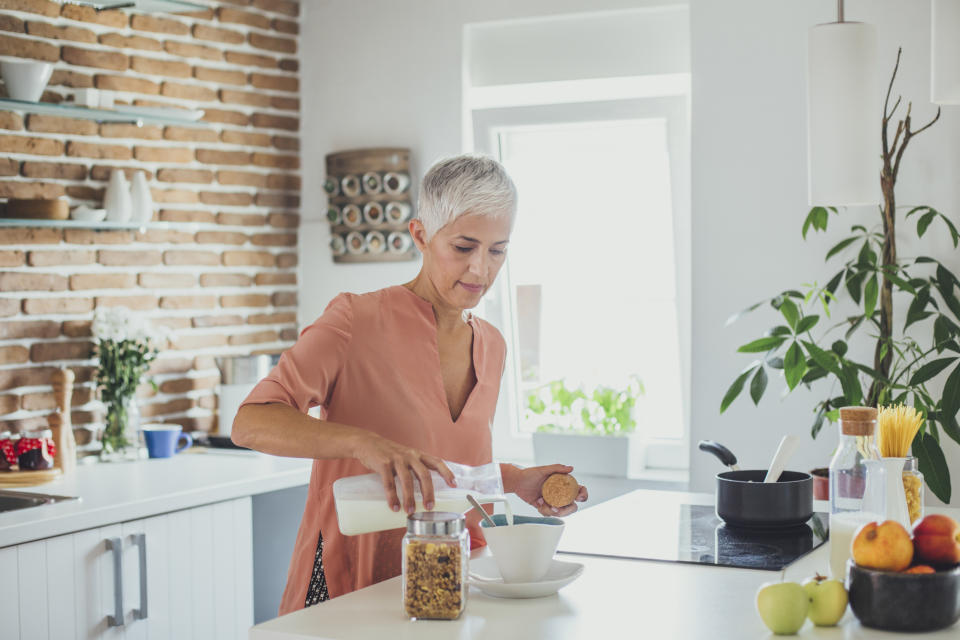 Potato milk can be used on cereal, in hot drinks and as an alternative to dairy. (Getty Images)