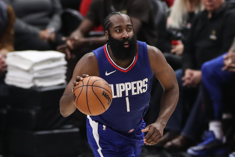 James Harden。（NBA Photo by Jevone Moore/Icon Sportswire via Getty Images）