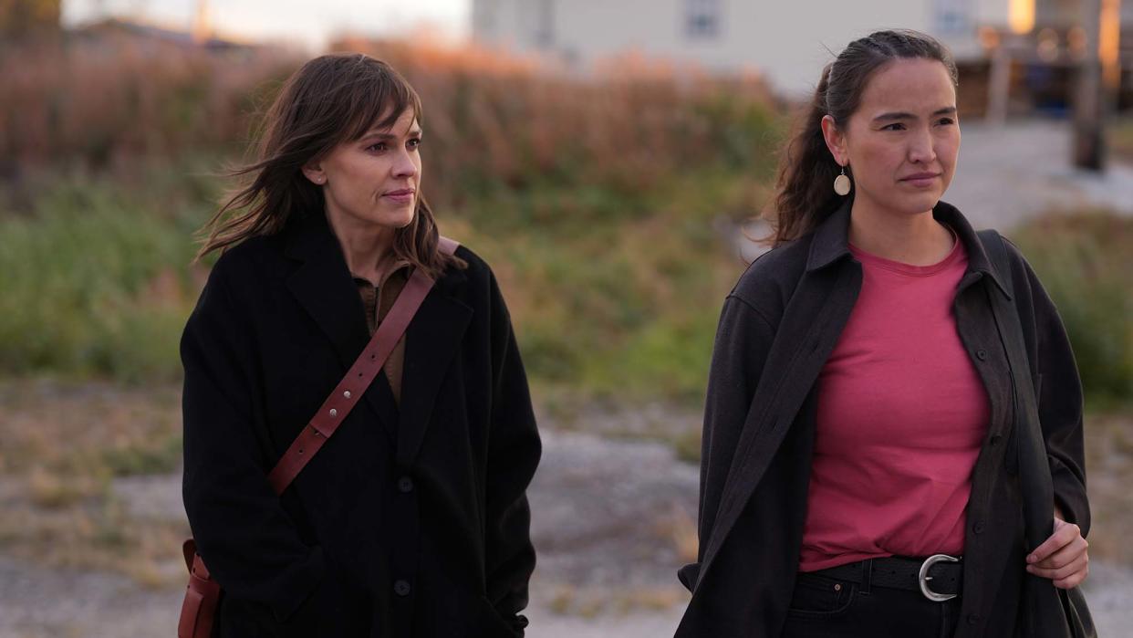  Hilary Swank (l) and Grace Dove in ABC's 'Alaska Daily' 