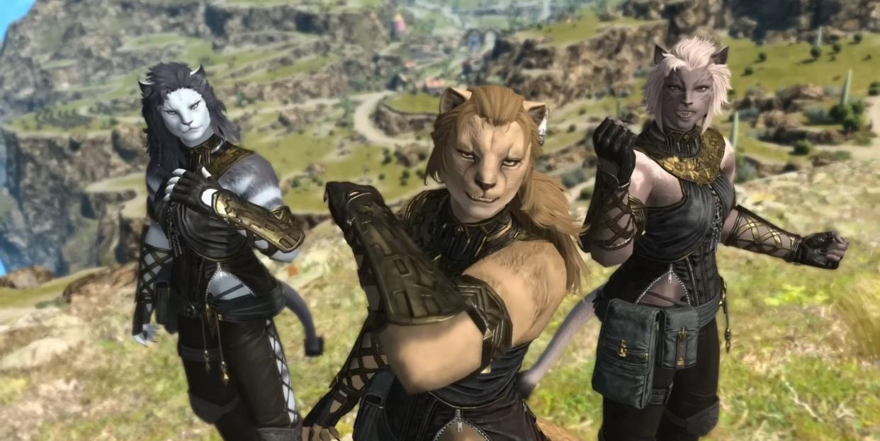 final fantasy xiv, female hrothgar in dawntrail