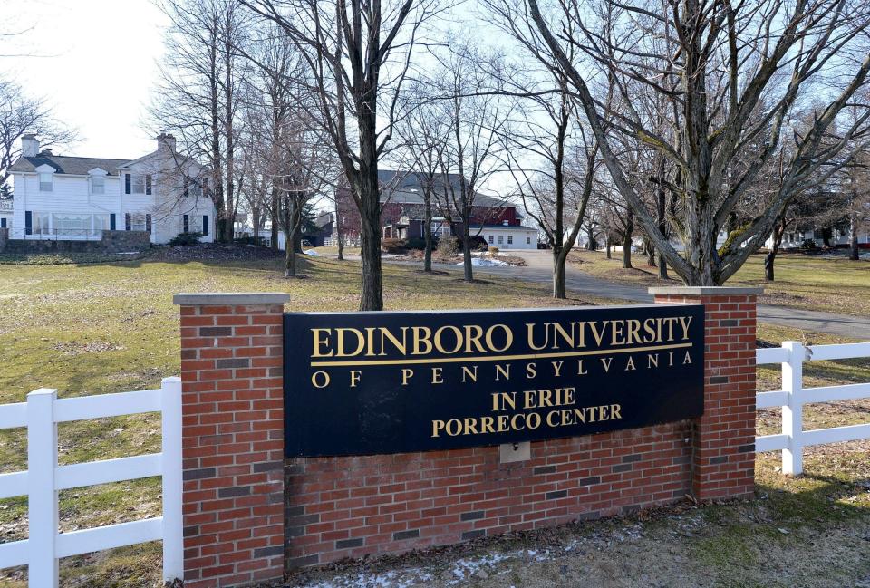 The former Edinboro University Porreco Center was purchased by LECOM in 2021.