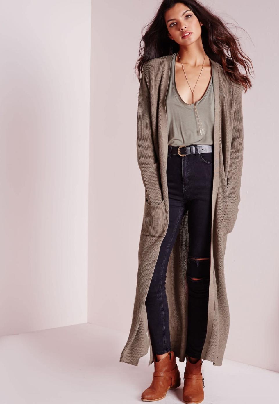 Missguided Chunky Duster Cardigan, $54, missguided.com