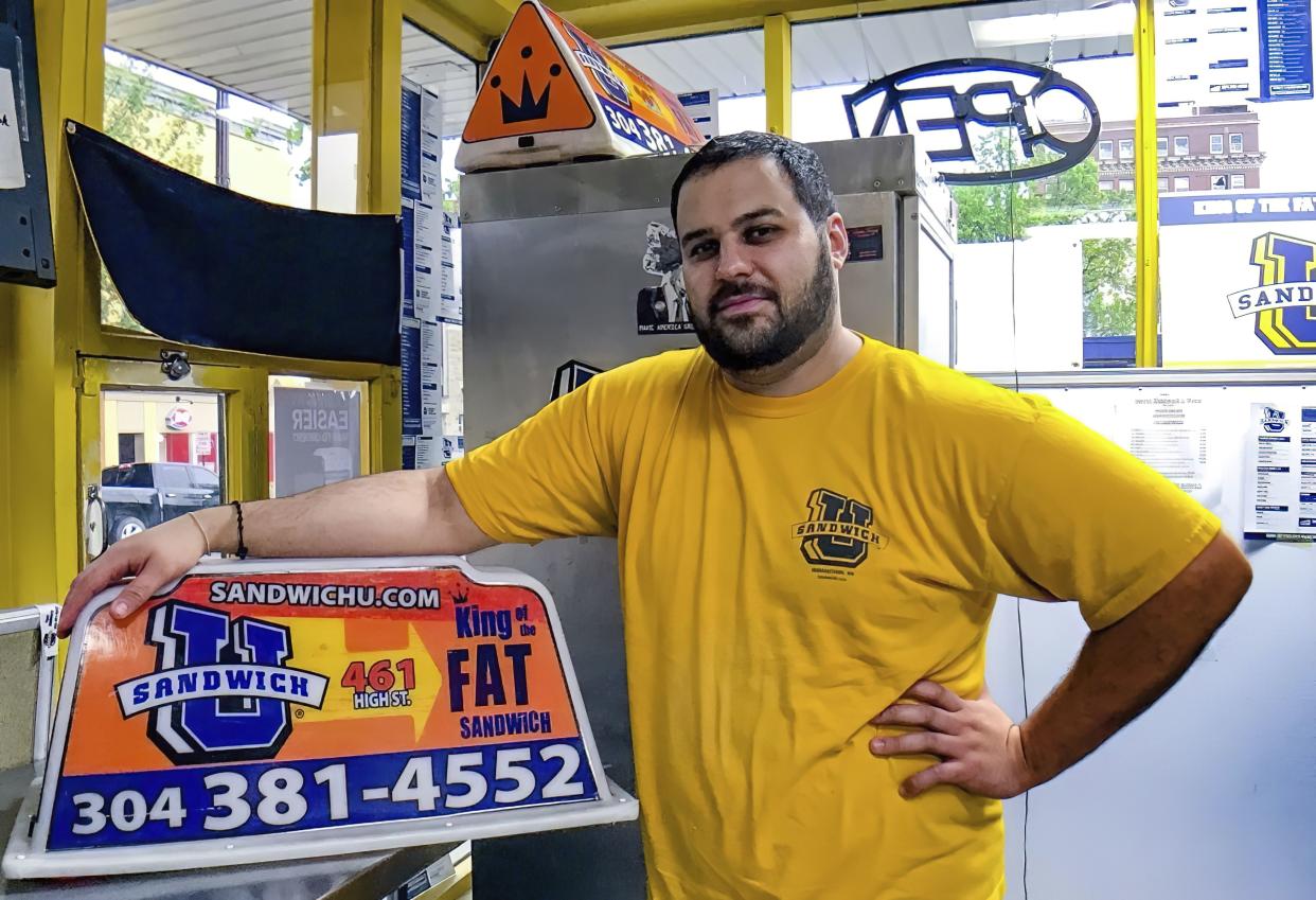 George Tanios, pictured in 2017, ran a sandwich shop in Morgantown, W.Va., near West Virginia University's campus.
