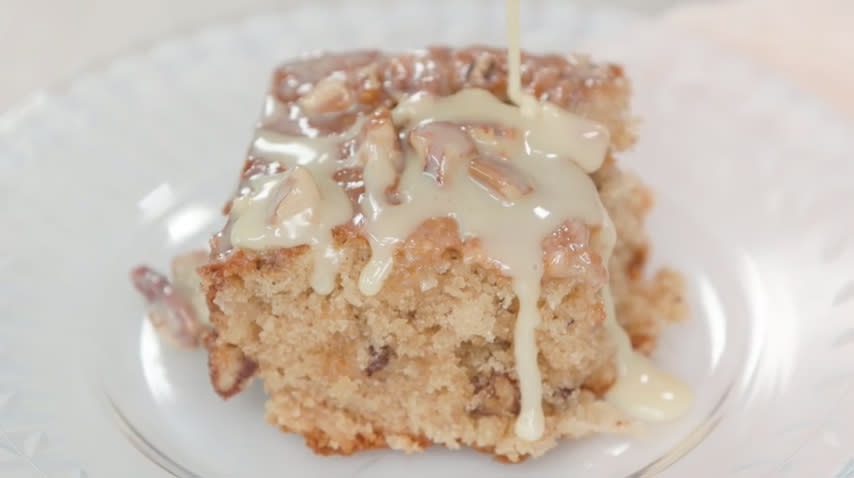 Coconut-Butter Pecan Sheet Cake