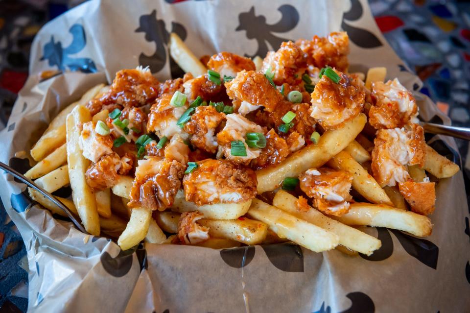 Caffe Cottage offers revamped well-known food favorites like Bang Bang chicken fries.