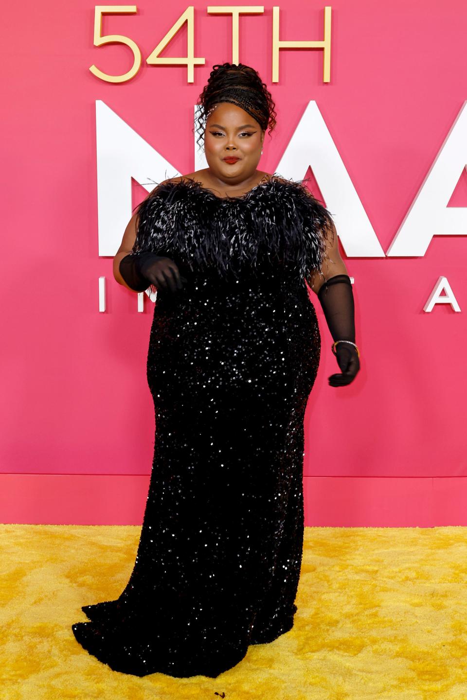 Danielle Pinnock attends the 54th NAACP Image Awards at Pasadena Civic Auditorium on February 25, 2023 in Pasadena, California.