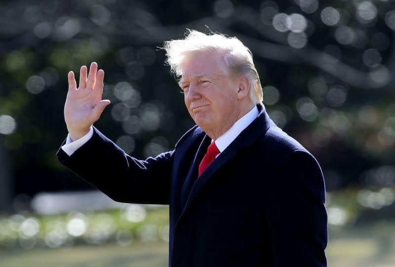 Trump maintains his hair is all natural. Photo: Getty