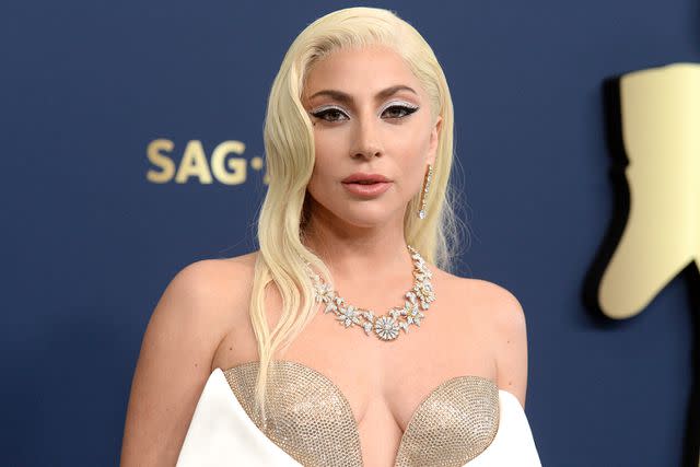 <p>Gilbert Flores/Variety/Penske Media via Getty</p> Lady Gaga at the Screen Actors Guild Awards in February 2022 in Santa Monica