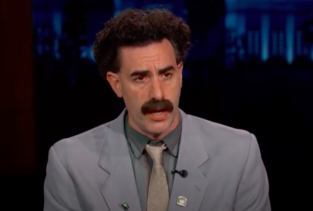 Sacha Baron Cohen refused to let Jimmy Kimmel ask any questionsYouTube