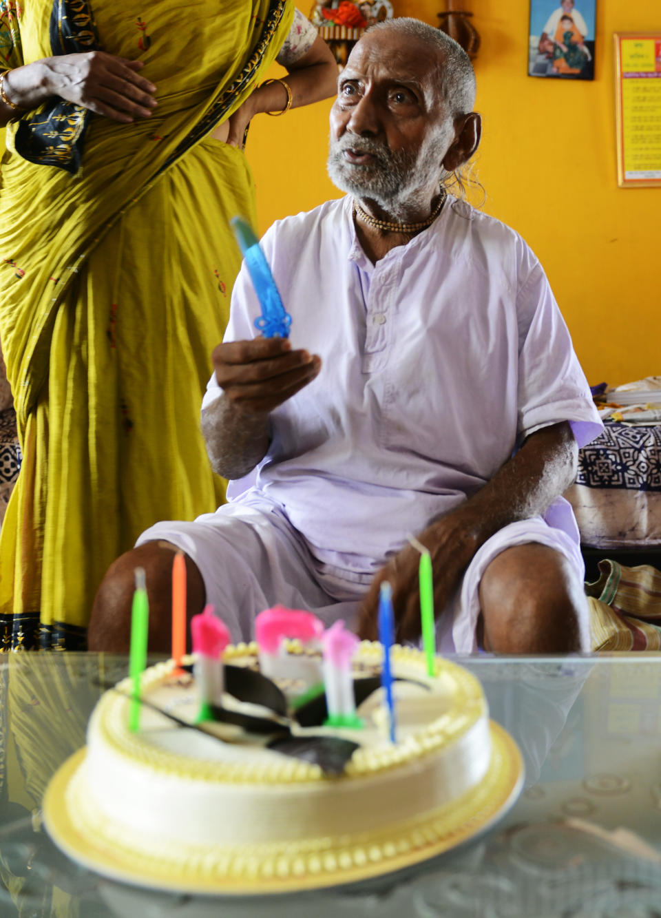 Swami Sivananda will noch viele weitere Geburtstage feiern (Bild: AFP)