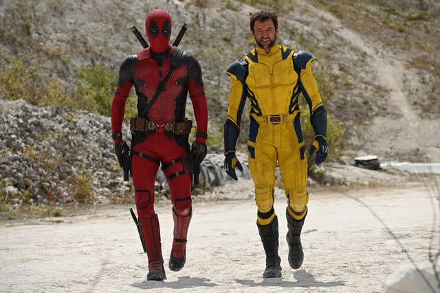 Deadpool Movie/Twitter Ryan Reynolds as Wade Wilson/Deadpool and Hugh Jackman as Logan/Wolverine in the upcoming third 'Deadpool' movie