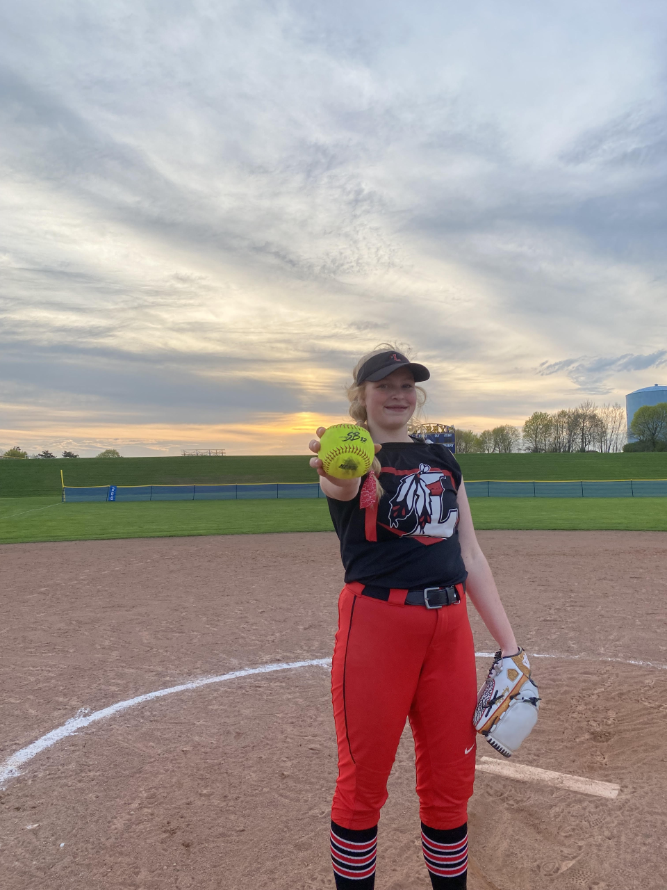 Abbie DeRock is having a breakout season in her first year pitching for Letchworth.