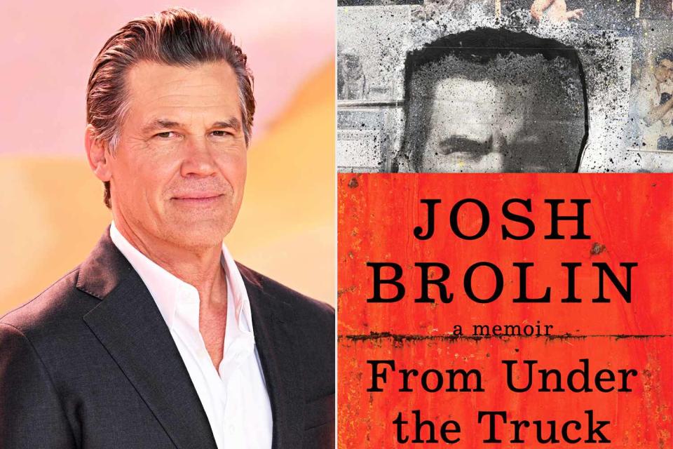 <p>Joe Maher/Getty; Joey Feldman</p> Josh Brolin and the cover of 