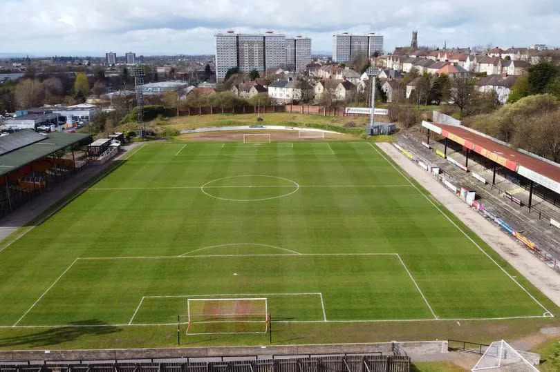 Albion Rovers' home ground at Cliftonhill