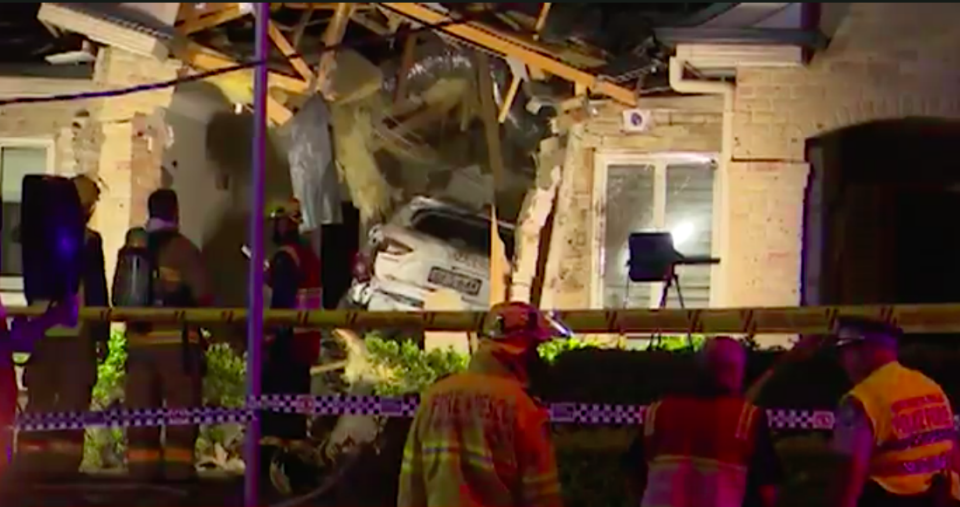 A 33-year-old driver has been accused of driving into a house at full speed overnight. Source: 7 News