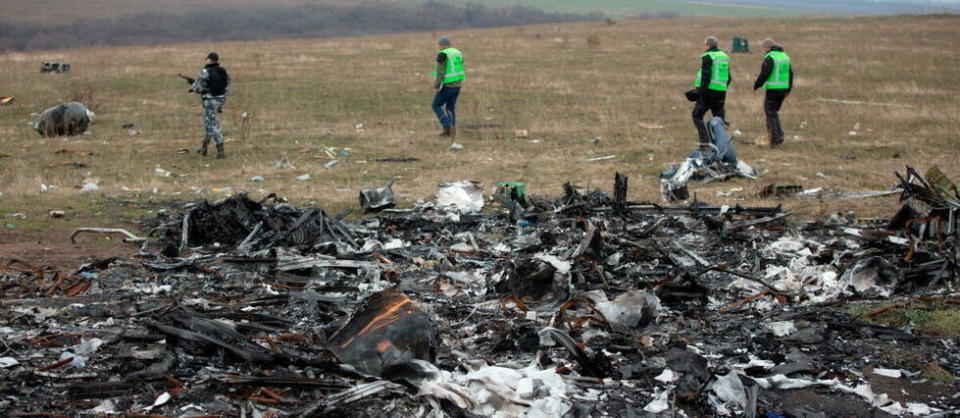 Les 298 passagers et membres d'équipage ont été tués lorsque l'appareil a été touché au-dessus de l'est de l'Ukraine, tenu par les séparatistes pro-russes le 17 juillet 2014.  - Credit:MENAHEM KAHANA / AFP