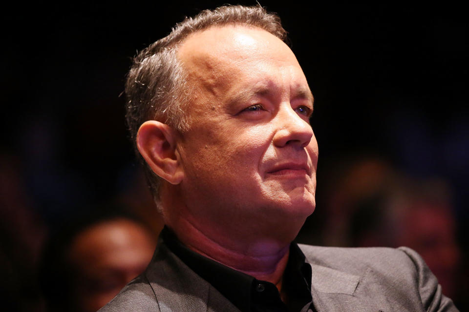 Tom Hanks attends the launch of the Elizabeth Dole Foundation's "Hidden Heroes" campaign at the U.S. Capitol Visitor Center on Sept. 27, 2016, in Washington, D.C.